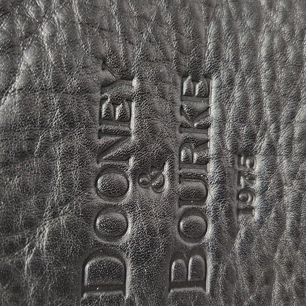 Dooney & Bourke Black Leather Shoulder Bag - Picture 3 of 14